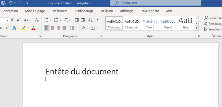 Ne pas numéroter la première page dans Word - Blog Numérique