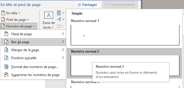 Ne pas numéroter la première page dans Word - Blog Numérique